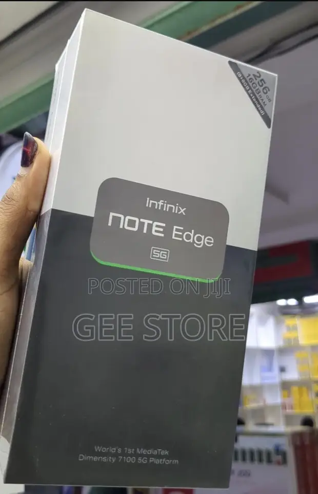 Infinix Note Edge 256GB Mpya Nyeusi - 1