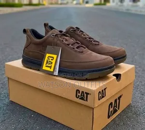 Men's Caterpillar Leather Shoes - Casual Design