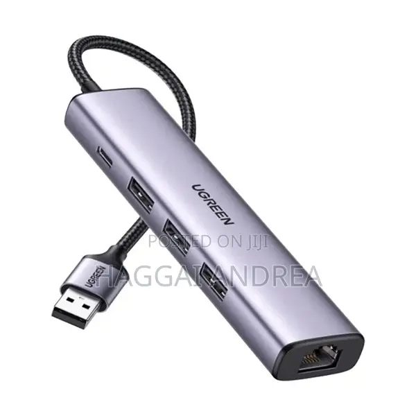 Ugreen CM475 USB 3.0 Hub + Gigabit Ethernet Converter - 1