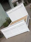 White Wooden Bed Frame - King Size - 1