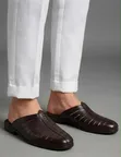 Men's Clarks Leather Mules - New - 2