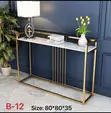 Deco Square Side Table - Brand New - 1