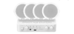 80W Smart IP Amplifier + 4x 6W Ceiling Speakers