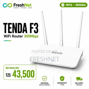 Tenda F3 WiFi Router 300Mbps | Original Tenda Router | New