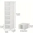 Foldable 6-Tier Shoe Organizer with Transparent Door - 1