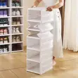 6Pcs Stackable Shoe Organizer Cabinet - 4