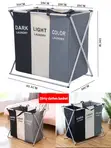 3-in-1 Dirty Clothes Storage Basket - 1