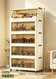 PVC Plastic Multi-Layer Mobile Storage Cabinet - 2