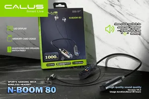 Calus N-Boom 80 Headset ya Neckband Isiyo na Waya 2-in-1
