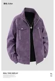 Purple Heavy Coat for Men - 2