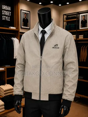Elegant Cream Coat - Men's
