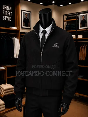 Brand New Men's Black Heavy Coat
