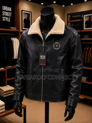 Stylish Men's Black Heavy Jacket