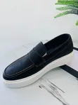La Brand Men's Black and Blue Casual Shoes - 2