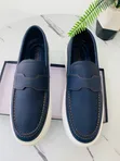 La Brand Men's Black and Blue Casual Shoes - 4