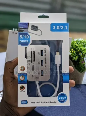 7-in-1 Card Reader + USB Hub Multi-Port Adapter