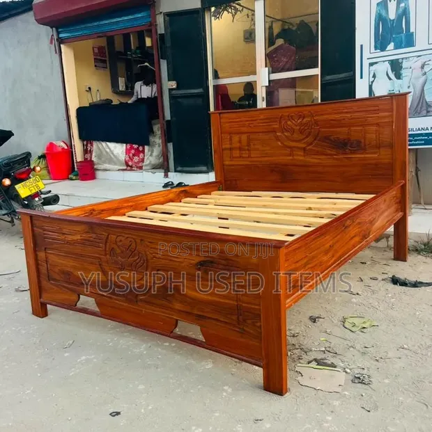 Kitanga 5x6 Solid Wood Bed Frame - 1