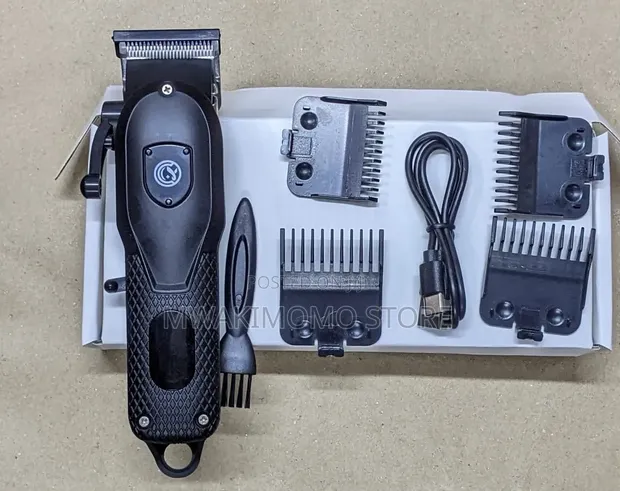 Black Cordless Electric Hair Clipper Kit - 1