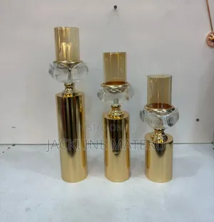 Candle Holder Set (3pcs) - Gold