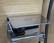 Stainless Steel Toilet Paper Holder with Shelf - 1