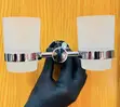 Double Glass Holder - Wall Mounted Bathroom Accessory - 1