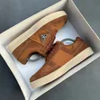 Men's LACOSTE Designer Suede Nylon Low-Top Sneakers - 3