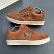 Men's LACOSTE Designer Suede Nylon Low-Top Sneakers - 4