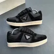 Men's LACOSTE Designer Suede Nylon Low-Top Sneakers - 5