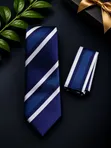 Men's Tie and Pocket Square Set - New Combo - 2