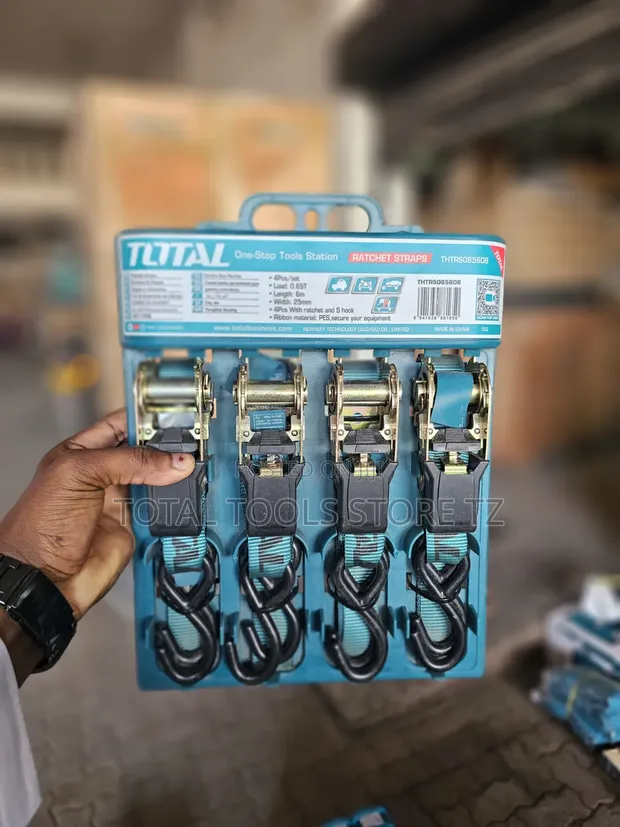 Total Ratchet Tie Down - 5m Ratchet Strap Set - 1