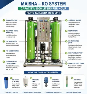 Reverse Osmosis Water Treatment Machine 1000 L/H