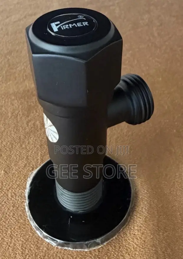 Firmer Angle Valve Black 1/2 Inch - 1