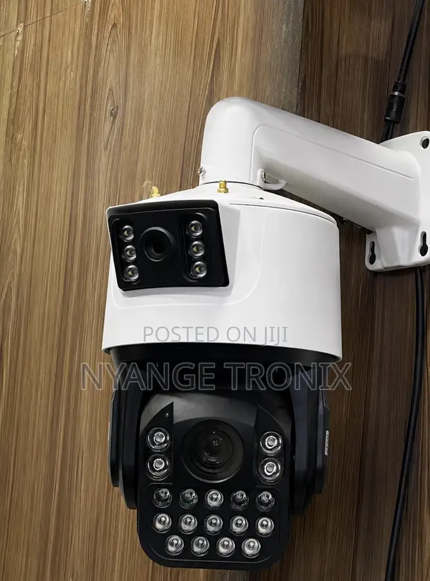 Large CCTV Camera with Double Lens, SIM Card & Wi-Fi Support - 1