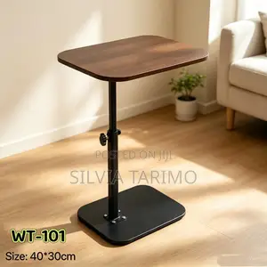 Adjustable Laptop Side Table - 40x30cm Portable