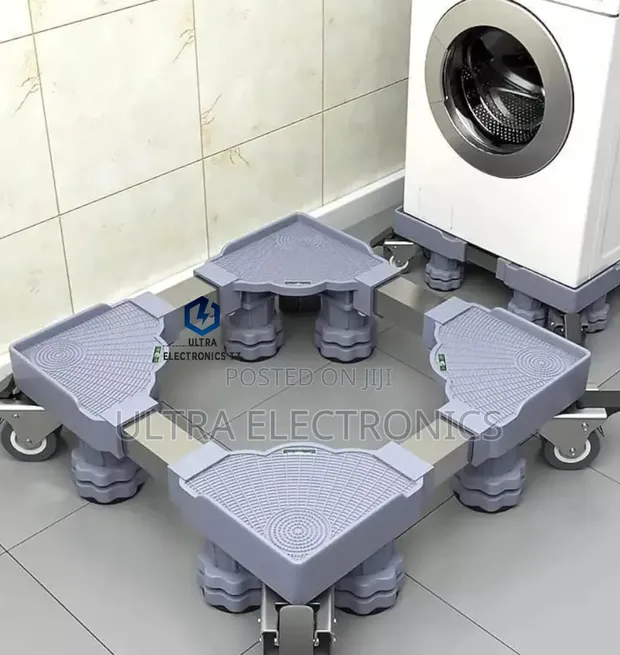 Heavy Duty Movable Adjustable Stand for Washing Machine/Fridge (200kg) - 1