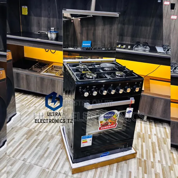 Homebase Free Standing 3 Gas + 1 Electric Cooker - 1