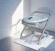 Foldable Stainless Steel Potty Seat/Chair - 1