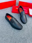 Bally, LV, Gucci, Salvatore Ferragamo Men's Leather Loafers - 2