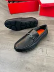 Bally, LV, Gucci, Salvatore Ferragamo Men's Leather Loafers - 4
