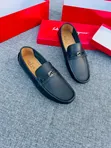 Bally, LV, Gucci, Salvatore Ferragamo Men's Leather Loafers - 5
