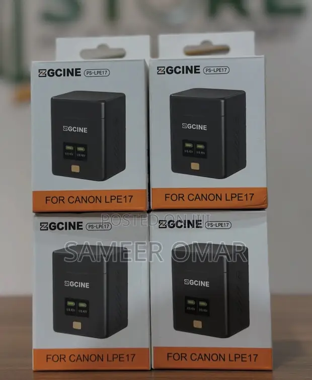 ZGCINE PS-LPE17 Dual Battery Charger for Canon LP-E17 - 1