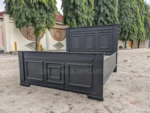 Wood-Mode Black Rectangular Bed Frame (Brand New)