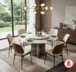 Grand Rotunda Marble Dining Set (Table + 6 Chairs) - 4