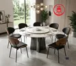 Eclipse Marble Dining Set (Table + 6 Chairs) - 1