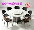 Eclipse Marble Dining Set (Table + 6 Chairs) - 2