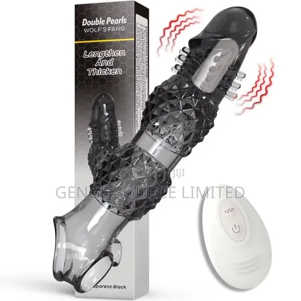 Black Wearable Cock Ring - 1