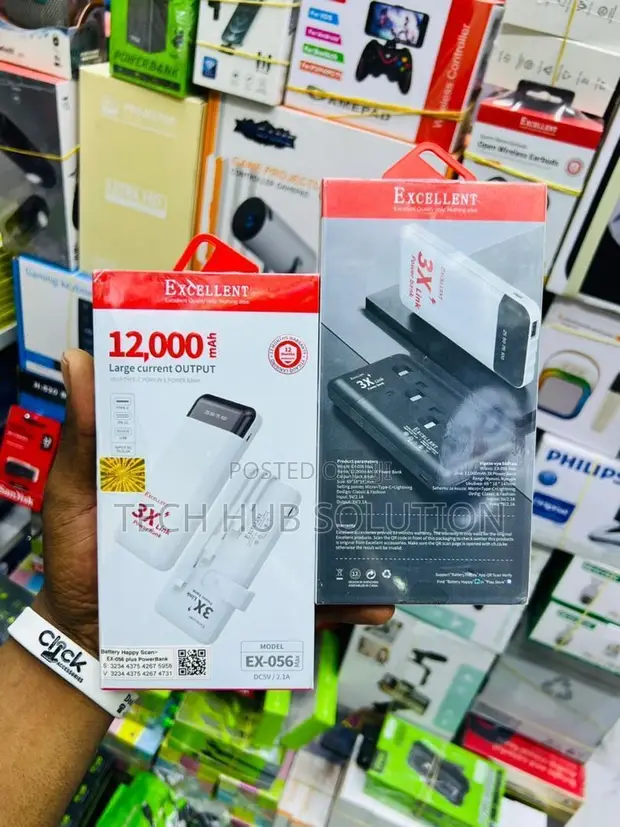 Excellent 12000mAh Power Bank - Portable Charger - 1