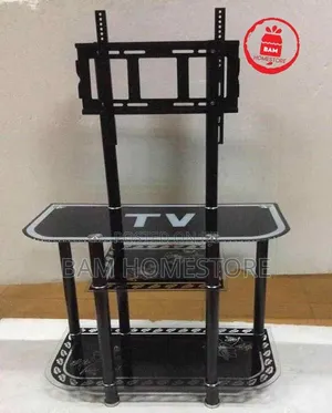 Glass Arch TV Mount Console with Brackets