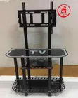 Glass Arch TV Mount Console with Brackets - 3