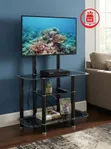 Glass Arch TV Mount Console with Brackets - 4